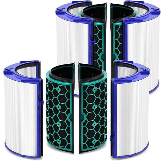360 Combi Replacement Air Purifier Fan Filter Compatible with Dyson HP04 HP06 HP07 HP09 HP10 HP4B TP4A TP7A TP04 TP06 TP07 TP09 TP10 PH01 PH02 PH03 PH04 PH3A 970341-01 2-Pack