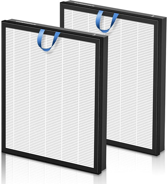 Vital 200S Replacement Filter for LEVOIT Vital 200S and Vital 200S-P Air Purifier, High-Efficiency Activated Carbon Filter, Vital 200S-RF, 2 Pack, White