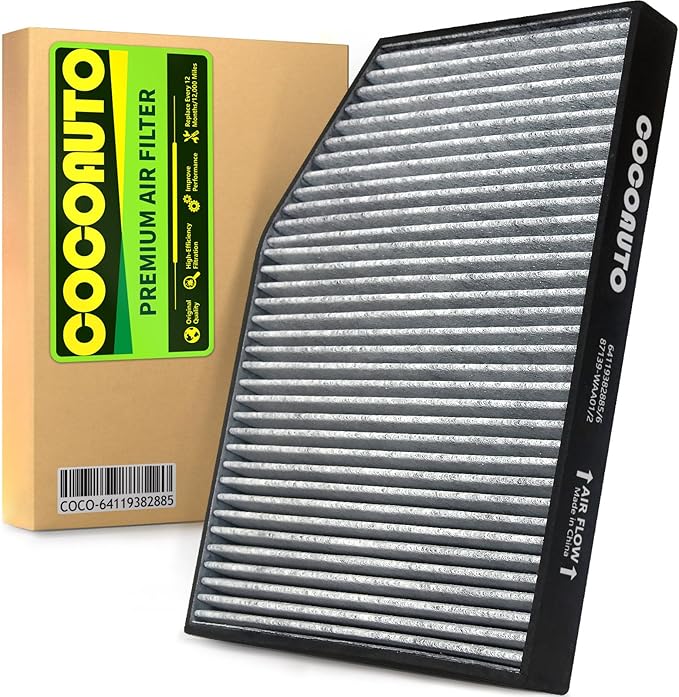 Cabin Air Filter for BMW X3 (2018-2024), 330i/330e/M340i (2019-2026), 430i/M440i (2021-2026), X4 Z4 (2019-2026), 230i (2022-26), M3/M4/i4/GR Supra (2020-26), 64119382885 CAF15031C