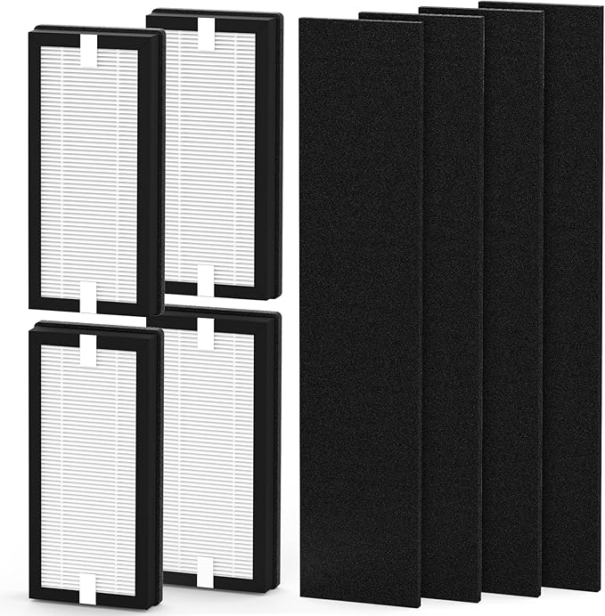 4-Pack HFD-120-Q Replacement Filter Compatible with Honey-Well HFD-120-Q QuietClean Purifier（for ASIN：B000ANEPYO）