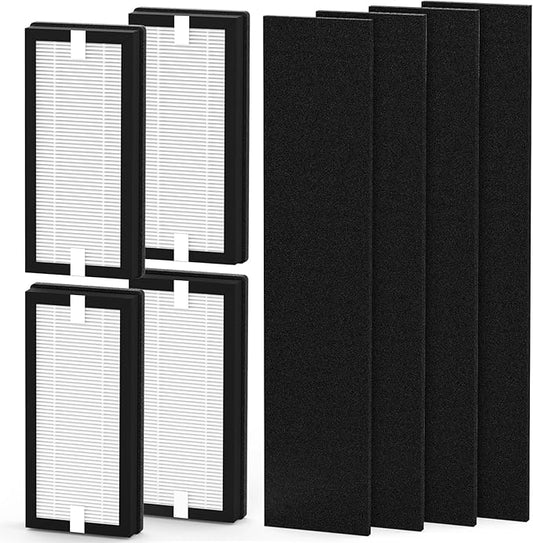 4-Pack HFD-120-Q Replacement Filter Compatible with Honey-Well HFD-120-Q QuietClean Purifier（for ASIN：B000ANEPYO）