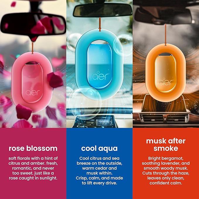 Godrej aer O – Hanging Car Air Freshener | Car Accessories | Musk After Smoke (7.5g)