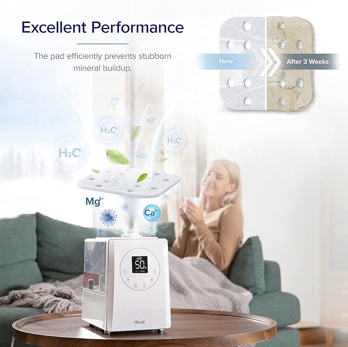 LEVOIT Humidifier Replacement Filters and Pads (10-Pack)