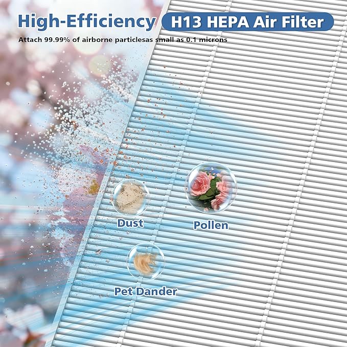 5510 5520 HEPA Air Purifier Filter Q Replacement Compatible with Winix 5510/5520 PlasmaWave Air Purifier, HEPA and Deodorization Activated Carbon Filter Combo, Part# 1712-0123-00 (Original, 2 Set)