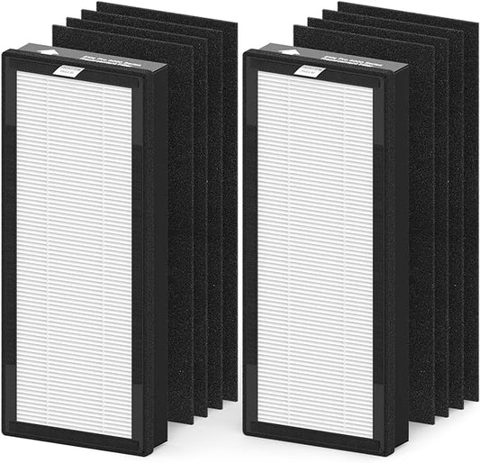 8000 Elite Pro Replacement filter for VEVA Pro Elite 8000 Series Air Purifier, 2 Filters & 8 Carbon Pre Filters