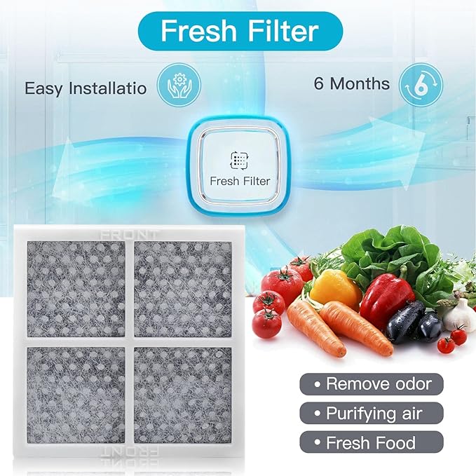 SEISSO Refrigerator Air Filter Replacement for LG LT120F, Compatible Model with Kenmore 46-9918, air filter 9918,795 and LG ADQ73214404,ADQ73214402,ADQ73214403, Refrigerator Air Filter for LG, 3Pack