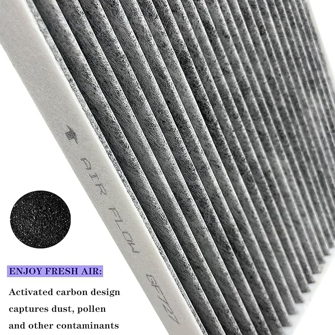 GF727 Cabin Air Filter for 2022-25 Hyundai Tucson,Santa Cruz,Ioniq 5,Elantra N, 2020-25 Sonata, 2021-25 Elantra,Santa Fe, 21-25 Sorento,K5, 22-25 EV6, 23-25 Niro,Niro EV,GV60, 24-25 Ioniq 6,EV9,2Pack