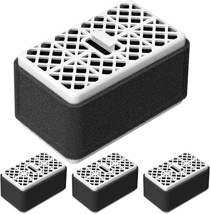THU9476 Deodorizer Filter Compatible with TOTO Washlet S300, S350E, C100, C200, 700H, S500E, 700H, High Efficiency Deodorizing Cartridge Parts for Bathroom Toilet, 4 Pack(Not FIT for THU6474)