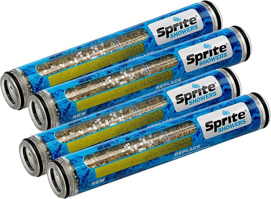 Sprite Showers HHC-4 Hand Held Chlorgon Shower Filter Replacement Cartridge 4-Pack
