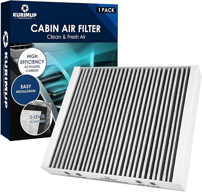 Premium Cabin Air Filter with Activated Carbon,Replacement for CF10775,Fit for Buick Cascada/Encore/LaCrosse/Regal,Cadillac ELR/SRX,Chevrolet Cruze/Sonic/Spark/Trax/Volt.