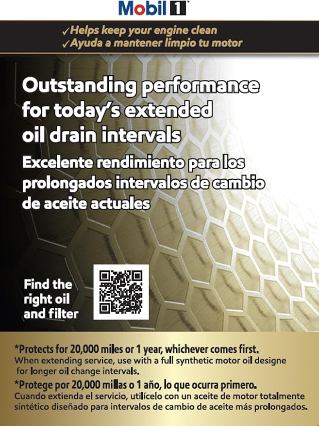 Mobil 1 M1-212A Extended Performance Oil Filter, 1 Pack