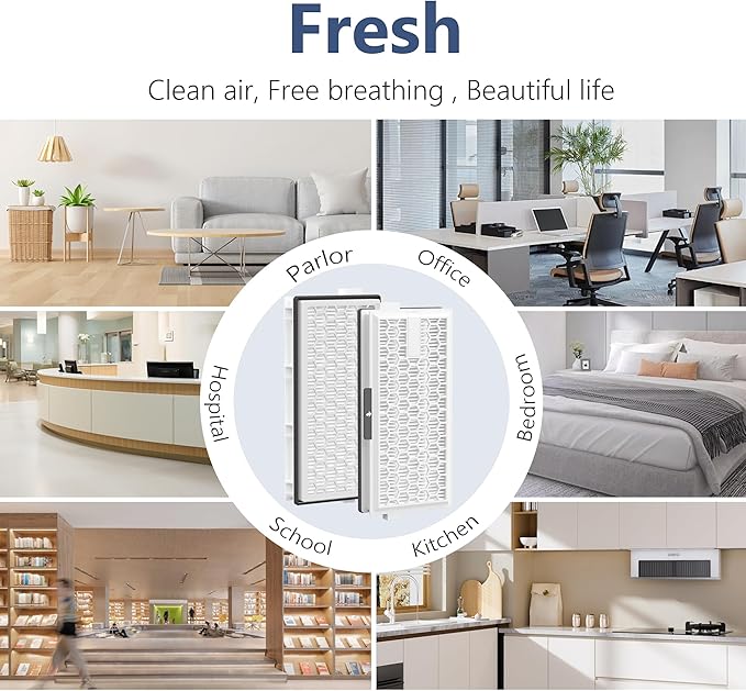 4 Packs HEPA Replacement Filters Compatible with Miele AirClean SF-HA 50 Filter for Vacuum Model S4, S5, S6, S8, S8000, S8999, S6000, S6999, S5000, S5999, S4000, S4999, Complete C2 & C3