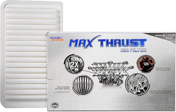 Spearhead Max Thrust Engine Air Filter | Fits 2002-11 Camry, 2001-13 Highlander, 04-10 Sienna, 04-08 Solara, 04-06 ES330/RX330, 02-03 ES300, 07-09 RX350 | OEM Fit & High Dust Holding Capacity (MT-360)