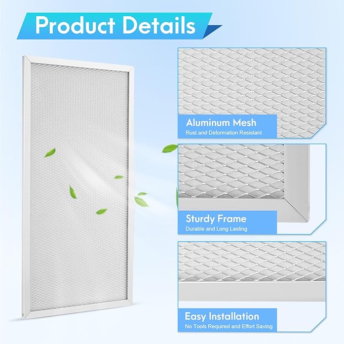 4 Pack MERV-8 HDi65 Dehumidifier Filter Replacement Set Compatible with AlorAir Basement Dehumidifiers Sentinel HD55, HD55S, HDi65, HDi65S