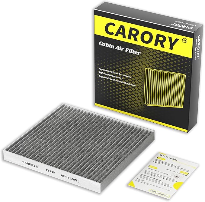 Cabin Air Filter w/Activated Carbon for Mitsubishi Outlander 2007-2024, Outlander Sport 2015-2025, Nissan Altima 2002-2006, Maxima 2004-2008, Infiniti G35 2003-2007 - Replaces CF10140, 7803A005