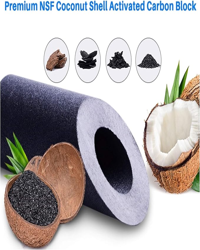 CFS – 2 Pack Carbon Wrap Sediment Water Filter Cartridges Compatible with AO Smith 2.5"x10", AO-WH-PRE-RCP2 Models – Remove Bad Taste & Odor – Whole House Replacement Filter Cartridge – 5 Micron