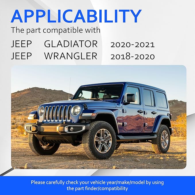 68257030AA Engine Air Filter Compatible With 2018 2019 2020 2021 2022 2023 2024 Jeep Wrangler 2.0L/3.6L, 2020-2024 Jeep Gladiator 3.6L Replacement for AF5277