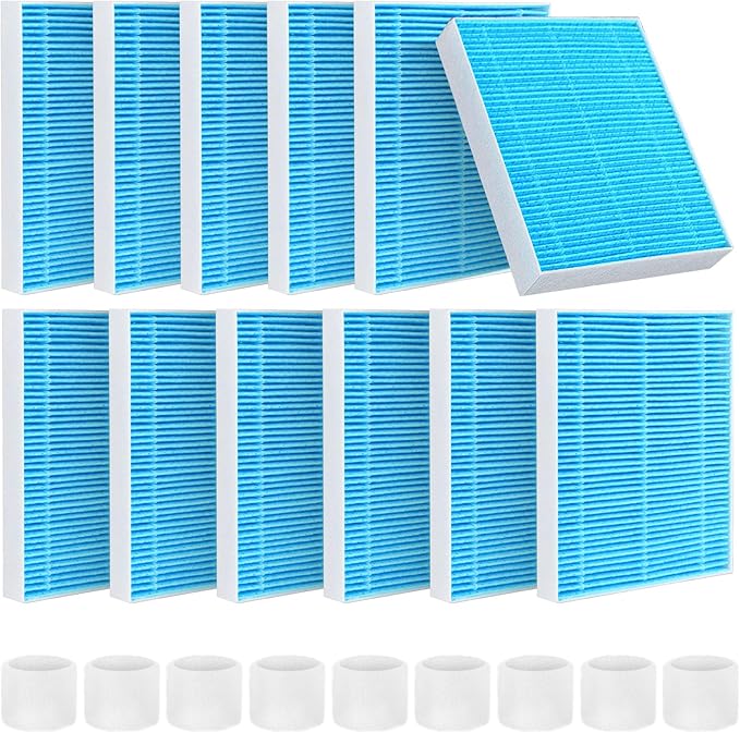 12-Pack Replacement Filters Compatible with LEVOIT Superior 6000S Smart Evaporative Humidifier, Upgraded Material with 9 Pack Sponge Filters, Effectively Capture Large Particles and Minerals