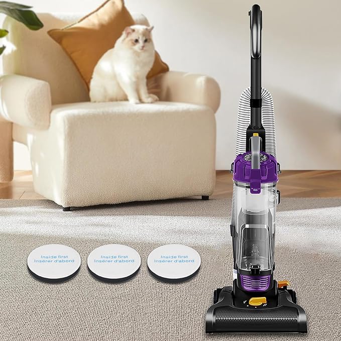 Replacement Filters for Eureka PowerSpeed Bagless Upright Vacuum,Compatible with Models NEU280,NEU182A,NEU182B,NEU185,NEU186,NEU188,NEU188B,NEU180,NEU190,NEU192A,NEU202,NEU203 Part # E0202