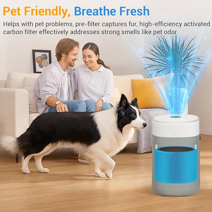 2 Pack Blue Pure 211i Max AllergenBlock Filter Replacement Compatible with Blueair 211i Max Air Purifier, H13 Ture HEPA and High-Efficiency Activated Carbon Filters, Replacement Part #F2MAX