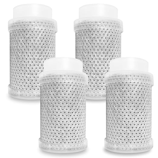 [Upgraded Version] Carbon Fiber Filter Replacements for Bathroom and Kitchen Faucet Water Filter -4PCS