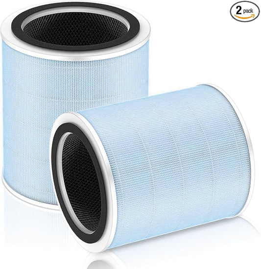 Core 400S Smoke Remover Replacement Filter for LEVOIT Core 400S Smart WiFi Air Purifier, 4-in-1 HEPA Activated Carbon Filter, Core400S-RF-SR (LRF-C401-BUS), Blue, 2 Pack