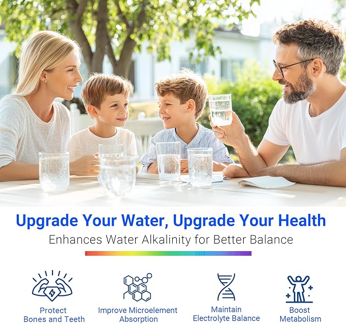 LCF Replacement Filter, Compatible with LCF-CF-01-ALK, Waterdrop Filter Replacement for WD-CTF-04 System, Replaces WD-CFF-02, 6+1-Stage, 𝐒𝐢𝐥𝐯𝐞𝐫 𝐈𝐨𝐧𝐬 Enhanced, 16,000 Gallons, 2-Pack