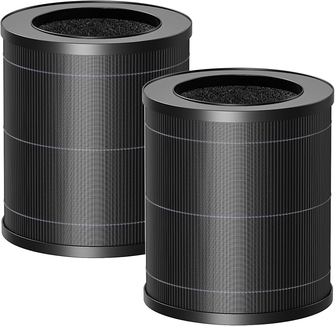 2 Pack MR2566 Filter Compatible with MERONTE & MORENTO MR2566 Air Purifier, 3-in-1 HEPA Activated Carbon Pre-Filter, Basic Version