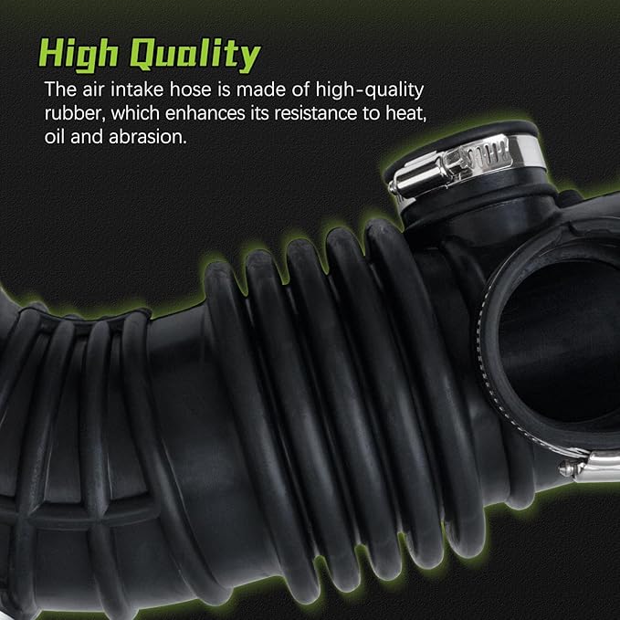 16576-4W00A Air Cleaner Intake Hose Tube With Clamps for 2001-2003 Infiniti QX4 V6,2001-2003 Nissan Pathfinder V6