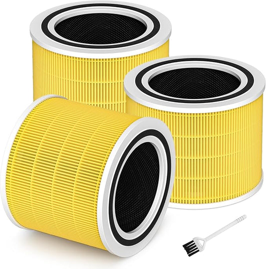Funmit Core 200S Pet Care Replacement Filter for LEVOIT Core 200S Smart WiFi Air Purifier, 3-in-1 Filter Replacement and High-Efficiency Activated Carbon, Part # Core 200S-RF, 3 Pack