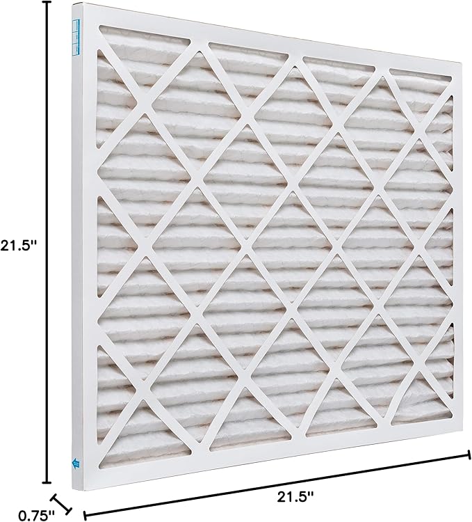 Aerostar 21.5x23.375x1 MERV 11 Air Filter, Pleated AC Furnace HVAC Filters (21.5x23.375x0.75), for Allergies Asthma Dust Pet Dander Smoke Bacteria Viruses, MPR 1500 FPR 10, USA, 6 Pack