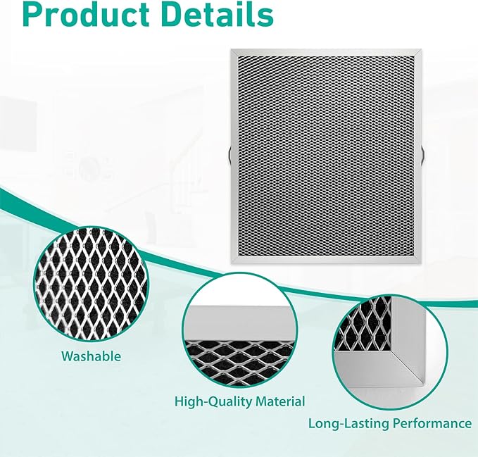 2 Pack 5443 MERV 8 Dehumidifier Filter 10″x12″x1″Compatible with AprilAire 1830 1850 and 1852 Whole-House Dehumidifiers and 8191 and 8192 Ventilators