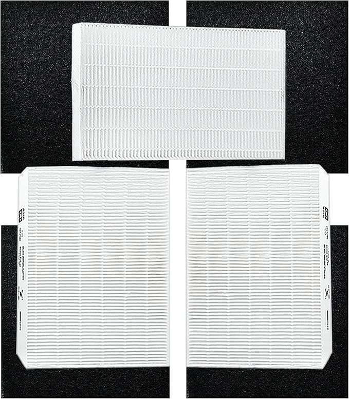 AUC 3 HEPA R Filters and 4 A Pre-Cut Carbon Pre-Filters,HPA300 HEPA Filter Replacement for Honeywell Air Purifier HPA304 HPA3300b HPA5300 HPA5350 HPA8350 HPA300VP, Compared to HRF-R3