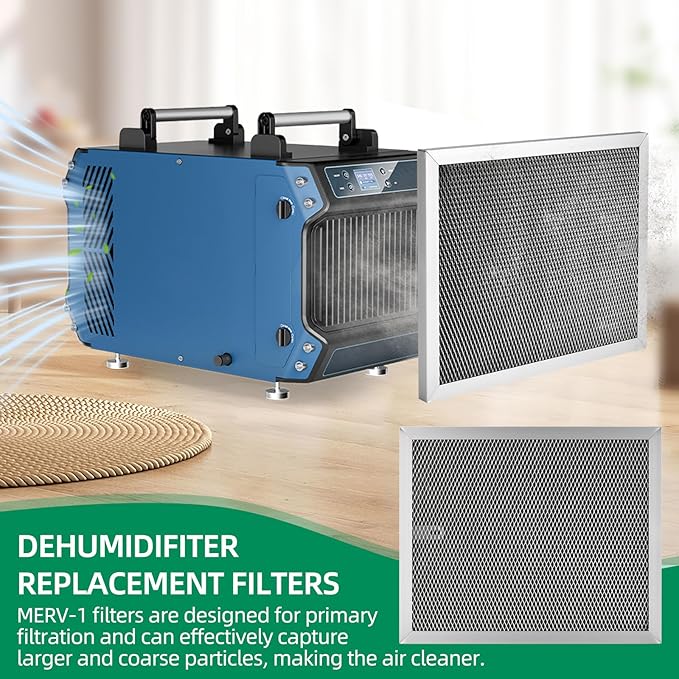 MERV-1 Filter Replacement for Crawlspace Dehumidifiers Galaxy60, Galaxy60P, Galaxy85P Dehumidifier air filter(2 Pack)
