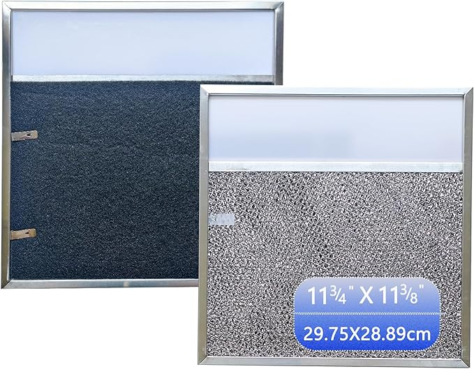 BP57 Stove Hood Vent Filter for 43000 Series Br-oan Range Hood Filters with Light Lens 11 3/8" x 11 3/4" The Kitchen Exhaust Carbon Fan filter It's fit for Nut-one Grease Filter Replacement(1-Pack)