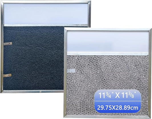 BP57 Stove Hood Vent Filter for 43000 Series Br-oan Range Hood Filters with Light Lens 11 3/8" x 11 3/4" The Kitchen Exhaust Carbon Fan filter It's fit for Nut-one Grease Filter Replacement(1-Pack)