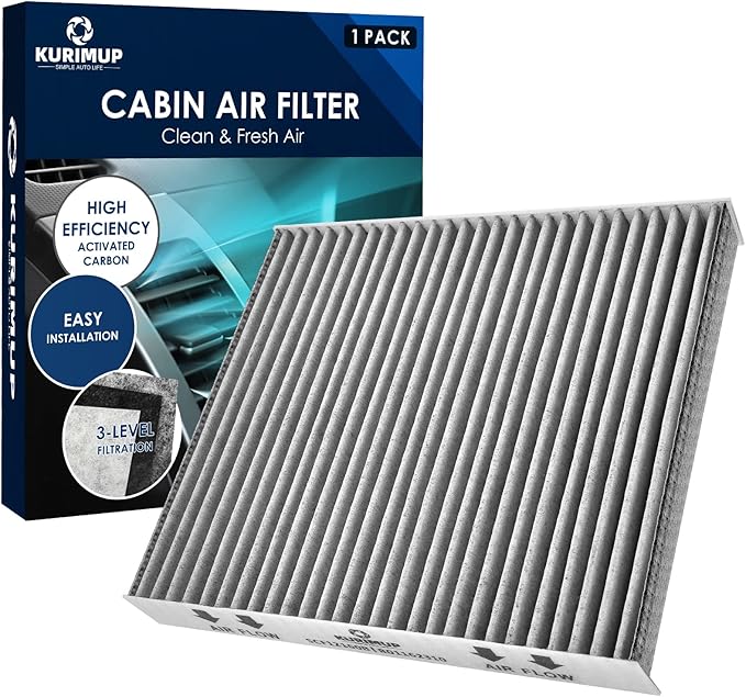 Premium Cabin Air Filter with Activated Carbon,Replacement for CF12160, Fit for Hyundai Tucson/Veloster N/Venue/Veloster/Kona, Kia Soul/Sportage.