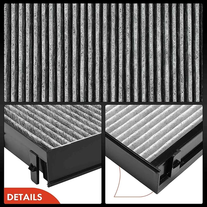 A-Premium 3-PC Engine & Cabin Air Filter with Activated Carbon Compatible with BMW X5 2011-2018, X6 2008-2019, 3.0L