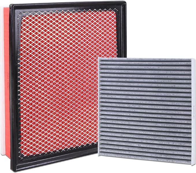 CA11895 Engine Air Filter and CF10374 Cabin Air Filter kit Compatible with 2016-2023 Toyota Tacoma V6 3.5L Replaces 17801-0P100 17801-0S020 87139-YZZ09 CAF1765
