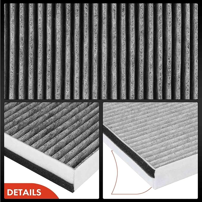 A-Premium Cabin Air Filter with Activated Carbon Compatible with Kia Models - Soul 2014 2015 2016 2017 2018 2019, Soul EV 2015-2019 - Behind Glove Box - Replace# 97133-B2000, 97133B2000