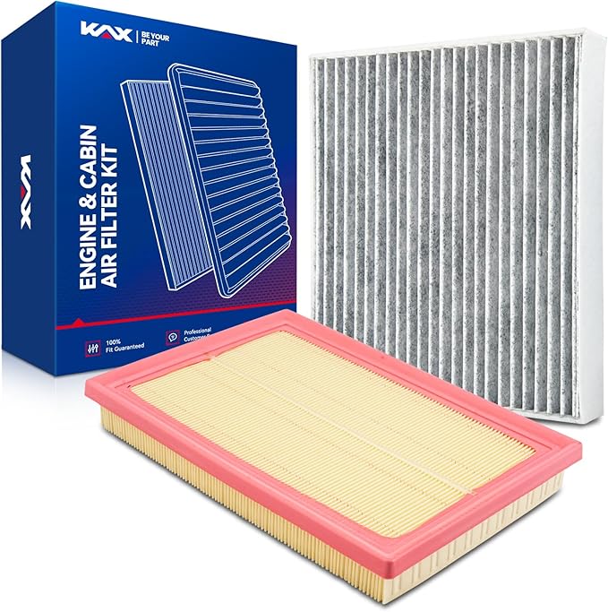 KAX Engine & Cabin Air Filter Kit, Replacement for Toyota RAV4 2013-2018, Camry 2012-2017, Avalon 2013-2018, Lexus LS460 2007-2017, ES300h, HS250h, LS600h, Replace# CA10677 CF10285