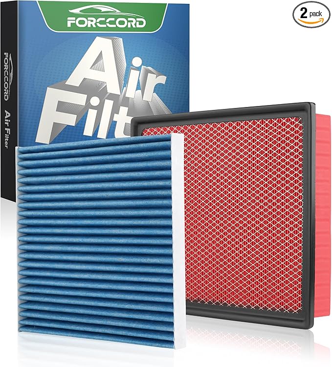 Cabin & Engine Air Filter Fit for Toyota Tacoma V6 2016-2023 Activated Carbon Cabin Filter Replacement CF10374 CA11895 Car Accessories