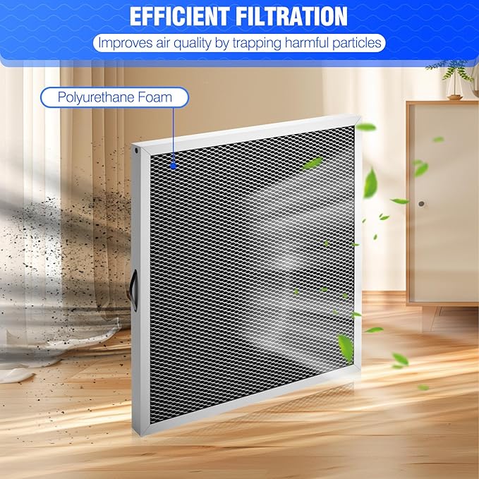 Dehumidifier Filter MERV 8 Washable 5881 Replancement for AprilAire Whole Home Dehumidifier Models E080, E100 8192A 12”x13.5”x1” Pack 2
