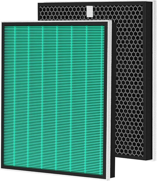 2 Set 250/250S Replacement Filter Compatible with Coway AIRMEGA Max2 250 250S, Max 2 Green Filter and Activated Carbon Filter Set, AP-1720-FP