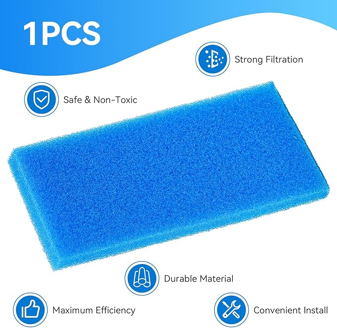 Vacuum cleaner Sponge Filter, Replacement for Dy son DC16 Filter, for Dy son DC16 Post Filter, Dy son Vacuum Filter Replacement, Part Number 910774-01, 1 Pack