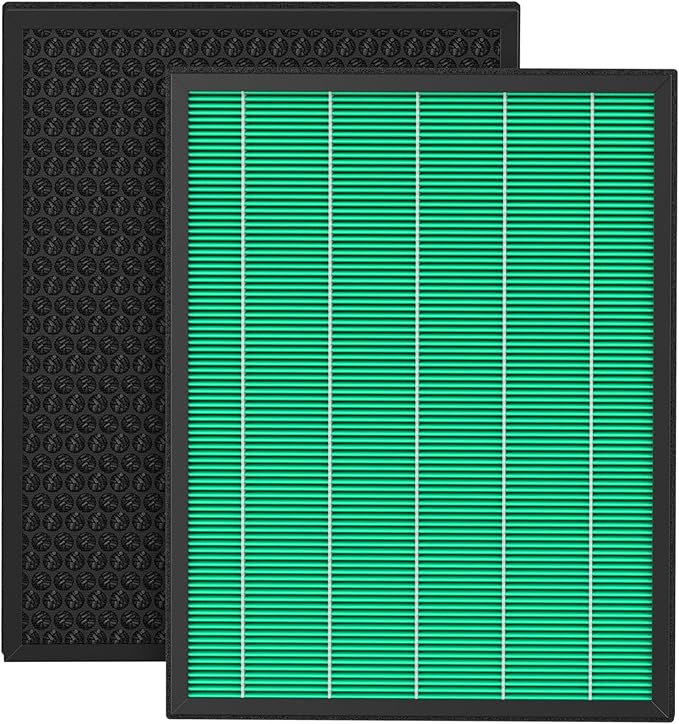 2Pack 300/300S Replacement Filter for Coway Airmega Max2 Air Purifier 300/300S, True HEPA Filter & Activated Carbon 2-in-1 Filter, # AP-1515-FP