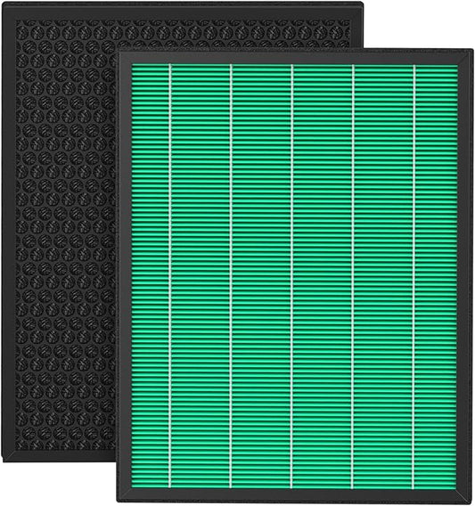 2Pack 300/300S Replacement Filter for Coway Airmega Max2 Air Purifier 300/300S, True HEPA Filter & Activated Carbon 2-in-1 Filter, # AP-1515-FP