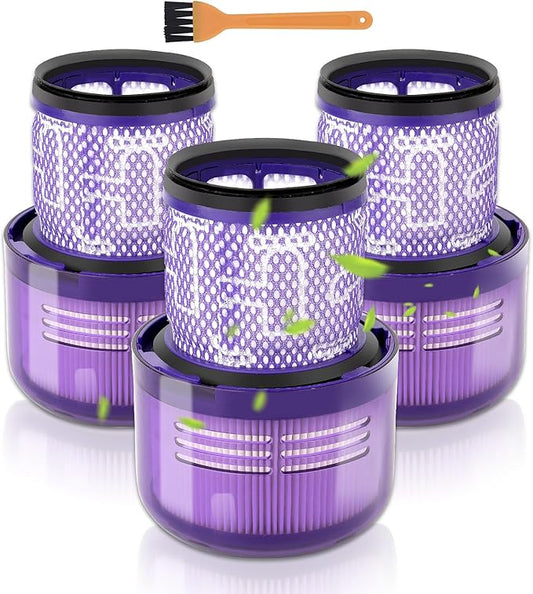 (3 Pack) V11 Origin Replacement Vacuum Filters for Dyson V11 Animal, V11 Torque Drive, V11 Complete, V11 Extra, V11 Absolute, V11 Cordless, V15 Detect, SV22 SV28 SV14 SV15 SV17, Compare 970013-02