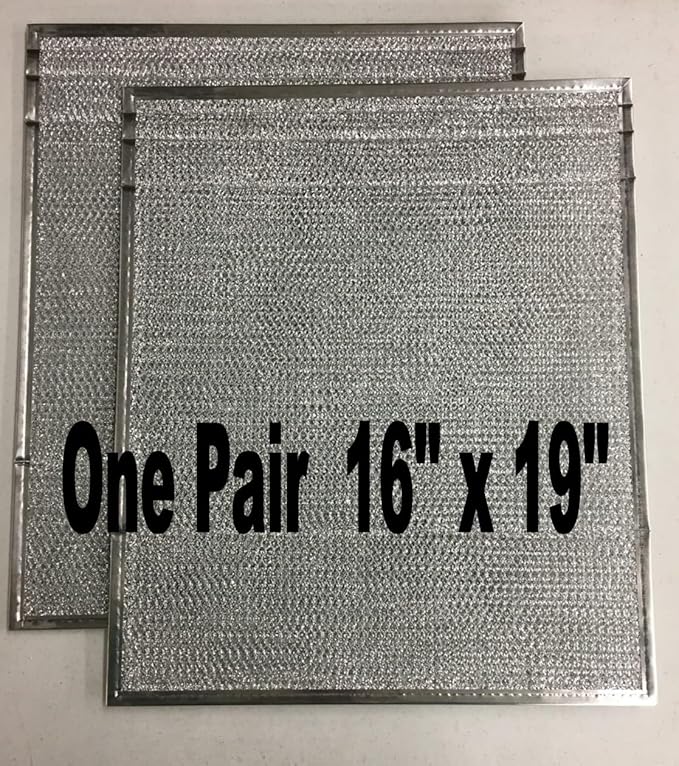 Filter Everything Reusable Air Filter 16x19x1/8, Part Number 917763 Nordyne Replacement, Aluminum HVAC & Furnace Washable Air Filter, Durable & Reusable Premium Replacement Set, 2 Pack
