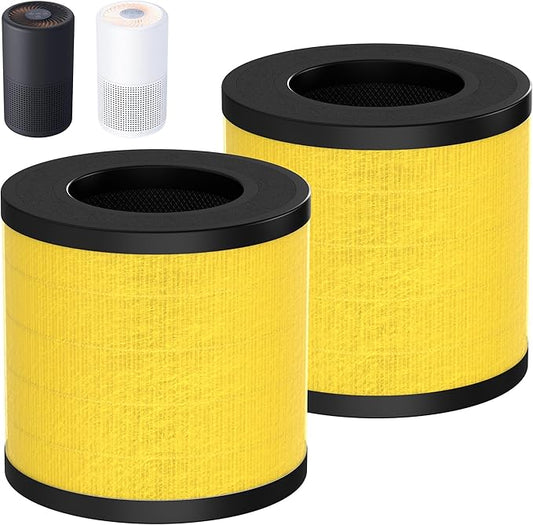 PU-P05/AC201B Pet Replacement Filter Compatible with FULMINARE PU-P05 and Purivortex AC201B Air Purifiers, H13 True HEPA Air Filter for Home Pets Dander Dust Smoke Pollen 2pack